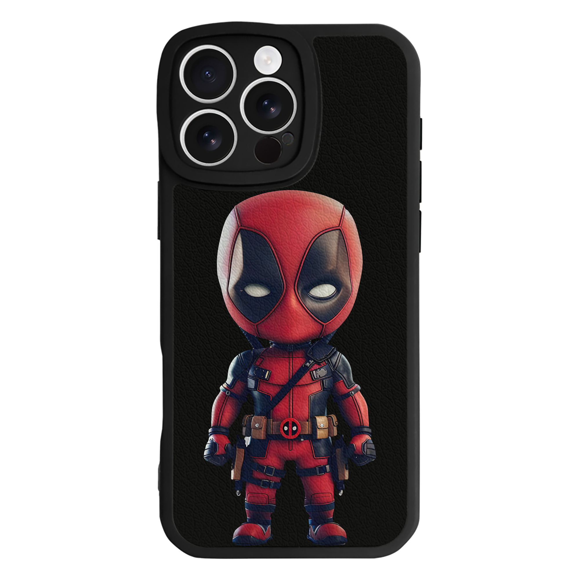 （画像用） Deadpool デッドプール 【iPhone 16シリーズ対応】シリコンスマホケース（レザー調） 材質：シリコン
